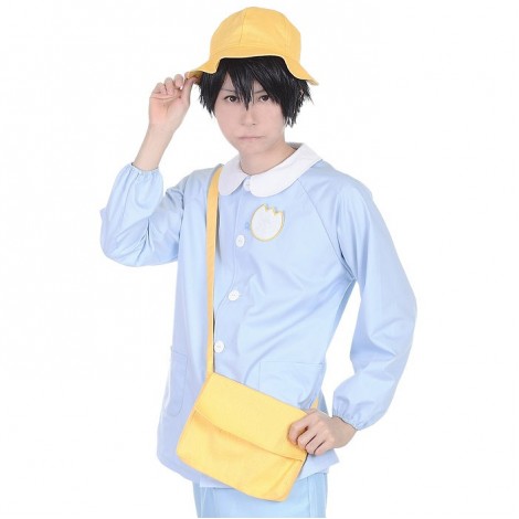 帽子・名札・幼稚園バックつき園児スモッグ(メンズサイズ)