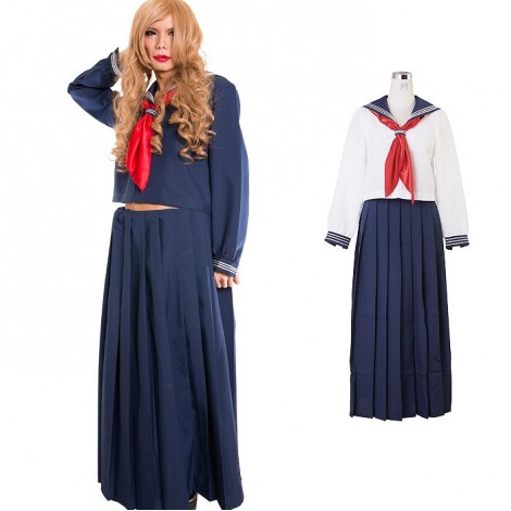 ロング丈スケ番セーラー