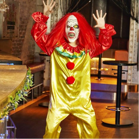 フェイスマスクつきIT風ピエロコスチューム