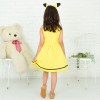 カチューシャつきピカチュウイメージイエローワンピース