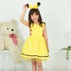 カチューシャつきピカチュウイメージイエローワンピース