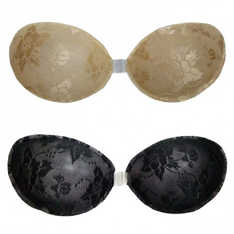 レース貼りヌーブラ