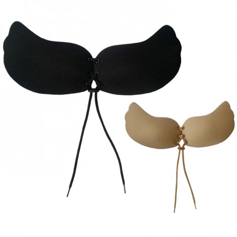 天使の羽ヌーブラ フロントレースアップ