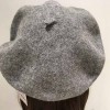 シンプルグレーベレー帽