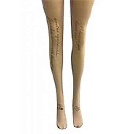 英字タトゥータイツ