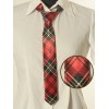 赤タータンチェックネクタイ