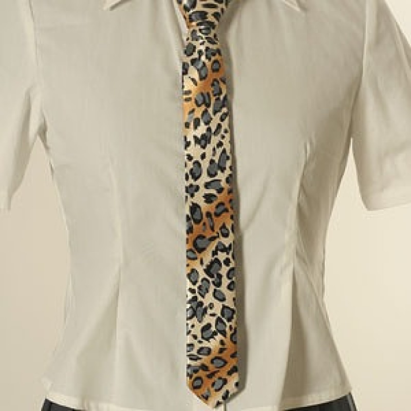 豹柄ネクタイ