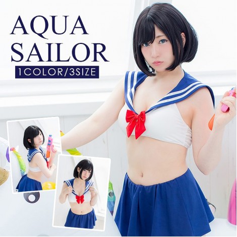 セーラー服風コスプレ水着