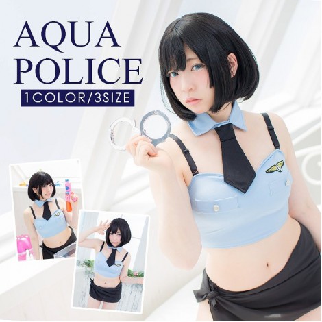 パレオつきポリス風コスプレ水着