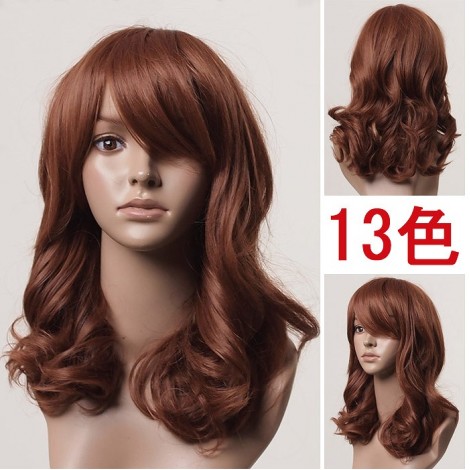 大きめカールセミロングウィッグ