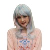 ゆめかわミックスカラーセミロングカールウィッグ
