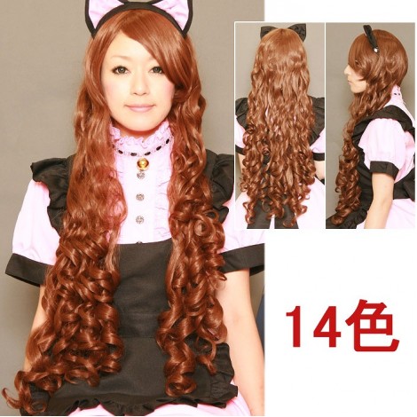 縦ロール風キツめカールのロングウィッグ80㎝