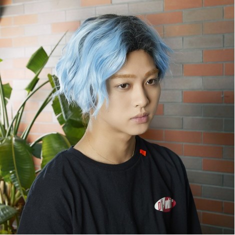 【メンズウィッグ】韓国風ウェーブワンレン