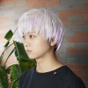 【メンズウィッグ】韓国風薄紫×シルバー