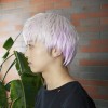【メンズウィッグ】韓国風薄紫×シルバー