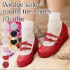 ウェッジソールラウンドトゥシューズ