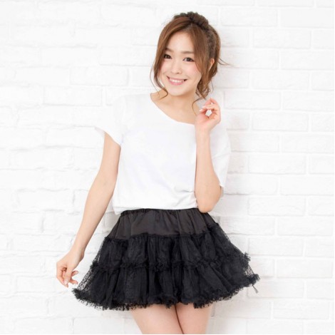 ドットチュールパニエ(大きいサイズ)