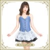 デニム風コルセット