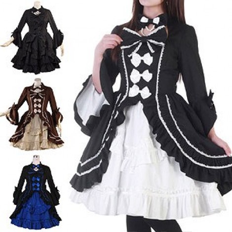 フロント3連リボンワンピース