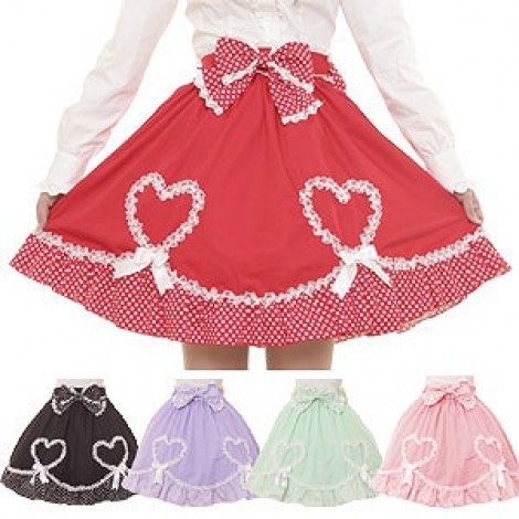 レースハートスカート