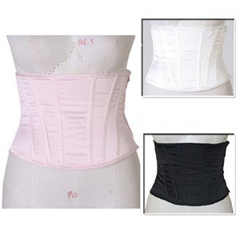 サテンリボンのシンプルコルセット