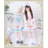 天使ちゃんのお茶会柄ジャンパースカート