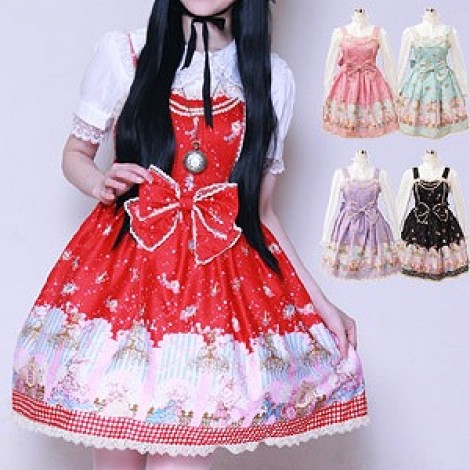 パール飾りつきシンデレララビットジャンパースカート