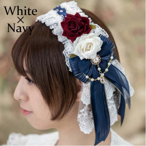 薔薇のヘッドドレス