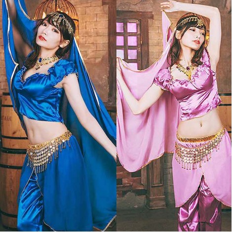 金パーツつきパンツスタイルアラビアン6点セット