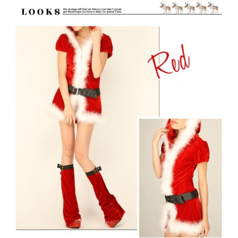 6027ファー付きベルトサンタ