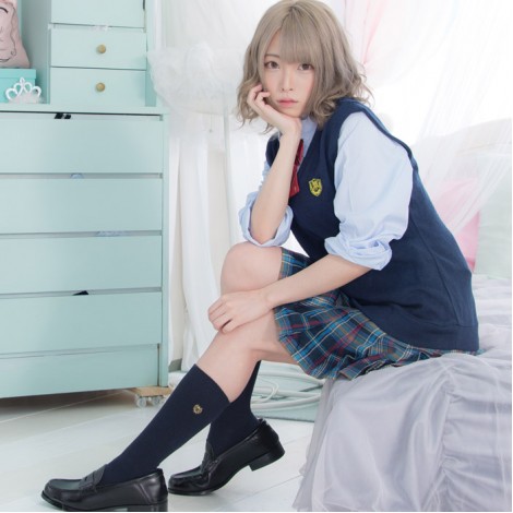 ブルー系JK制服4点セット