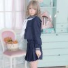 紺×白スカーフセーラー服