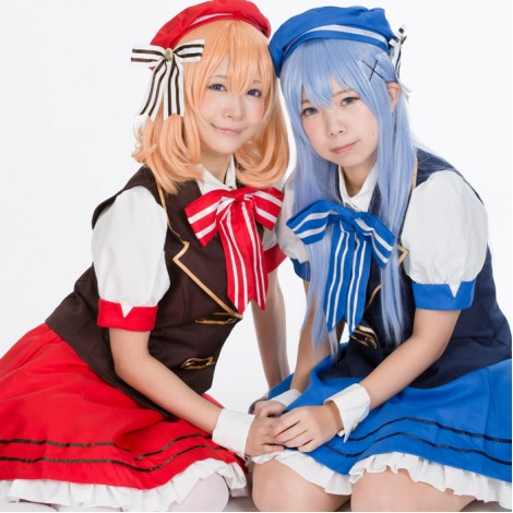 ご注文はうさぎですか?バレンタイン衣装風コスチューム5点セット(帽子別売り)