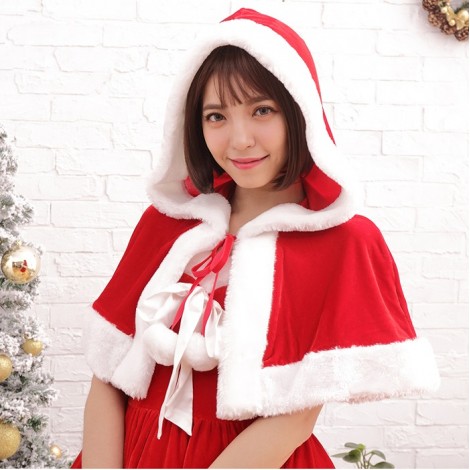 フード付きサンタケープ