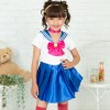 【キッズ】サテン素材のキラキラセーラームーン風コスチューム