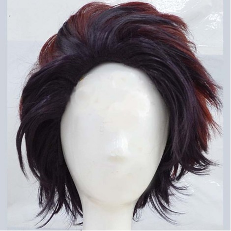 鬼滅の刃竈門炭治郎風　ウィッグ