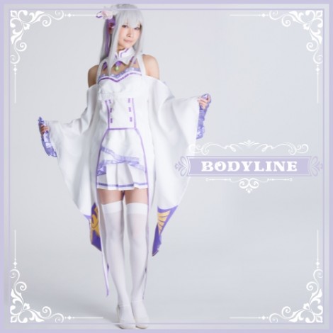 Re:ゼロからはじめる異世界生エミリア風コスチュームセット