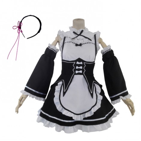 Re:ゼロ リゼロ から始める異世界生活 レム メイドコスチューム