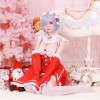 Re:ゼロから始める異世界生活　レム・ラム赤色コスチューム8点セット
