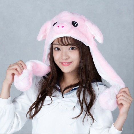 こぶたちゃんぴこぴこ帽子