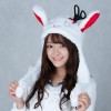ホラーうさぎぴこぴこ帽子