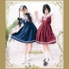ノースリーブのクラシカルセーラーワンピース